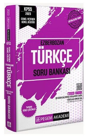 Pegem Yayınları 2023 Ezberbozan KPSS Genel Yetenek Genel Kültür Türkçe Soru Bankası