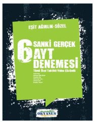 AYT Eşit Ağırlık 6 Denemesi Okyanus Yayınları