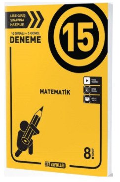 8.Sınıf LGS Matematik 15 Deneme Hız Yayınları