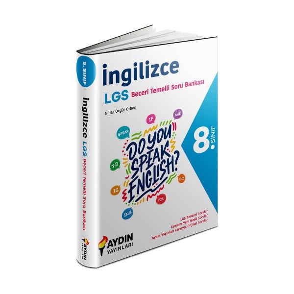 8. Sınıf İngilizce Beceri Temelli Soru Bankası Aydın Yayınları