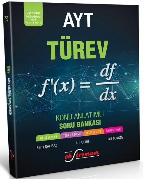 AYT Türev Konu Anlatımlı Soru Bankası Ekstremum Yayınları