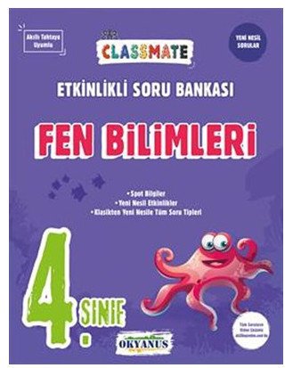 4.Sınıf Fen Bilimleri Classmate Etkinlikli Soru Bankası Okyanus Yayınları