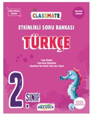 2.Sınıf Classmate Türkçe Etkinlikli Soru Bankası Okyanus Yayınları