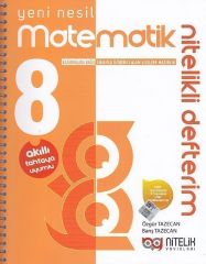 Nitelik Yayınları 8. Matematik Nitelikli Defterim