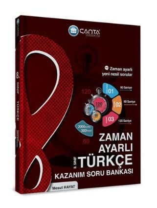 8.Sınıf Türkçe Zaman Ayarlı Kazanım Soru Bankası Çanta Yayınları