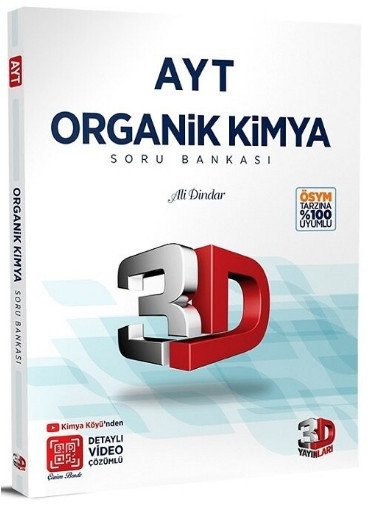 AYT Kimya Organik Soru Bankası 3D Yayınları