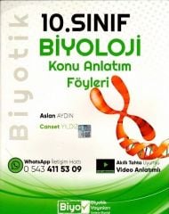 Biyotik Yayınları 10. Sınıf Biyoloji Konu Anlatım Föyleri