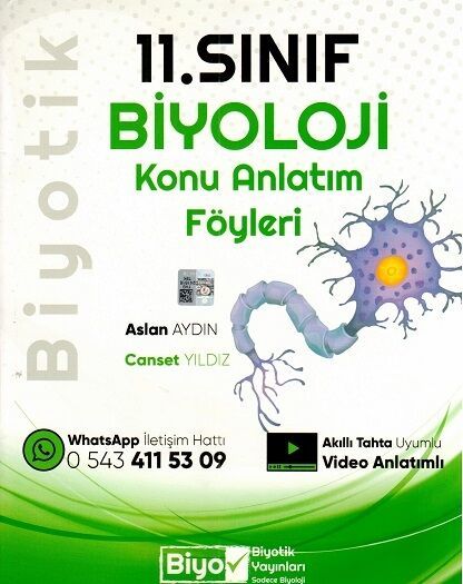 Biyotik Yayınları 11. Sınıf Biyoloji Konu Anlatım Föyleri