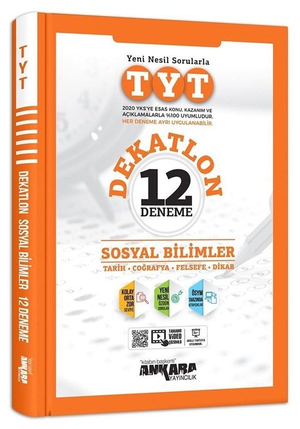 TYT Dekatlon Sosyal Bilimler 12 Deneme Sınavı Ankara Yayıncılık