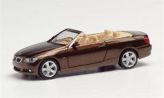 Herpa 033763-002 1/87 Ölçek BMW 3er Cabrio, Kahve, Sergilemeye Hazır Model Araç
