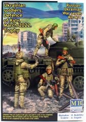 Masterbox  35223 1/35 Ölçek, Ukrayna Askerleri, Kiev Savunması Mart 2022, Plastik Figür Kiti