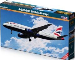 Mistercraft F009 1/125 A-320-200 British Airways Yolcu Uçağı Demonte Plastik Maketi