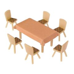 Faller 180442 1/87 Yemek Masa ve Sandalyeleri ( 28 Parça ) Demonte Plastik Maketi