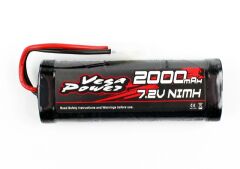 7.2V 2000mAh 6 Cell NiMH Stickpack Battery