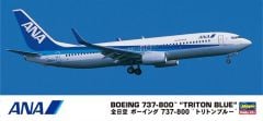 Hasegawa 37 10737 1/200 Ölçek Boeing 737-800 ANA (Triton Blue) Yolcu Uçağı Plastik Model Kiti