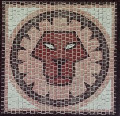 Domenech 2208 Aslan Burcu Simgesi, 20x20 Cm. Demonte Mozaik Taş Puzzle