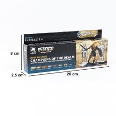 Vallejo 80250 8x8 ml. Champions of the Realm, Wizkits Serisi Model Boyası Seti