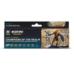 Vallejo 80250 8x8 ml. Champions of the Realm, Wizkits Serisi Model Boyası Seti