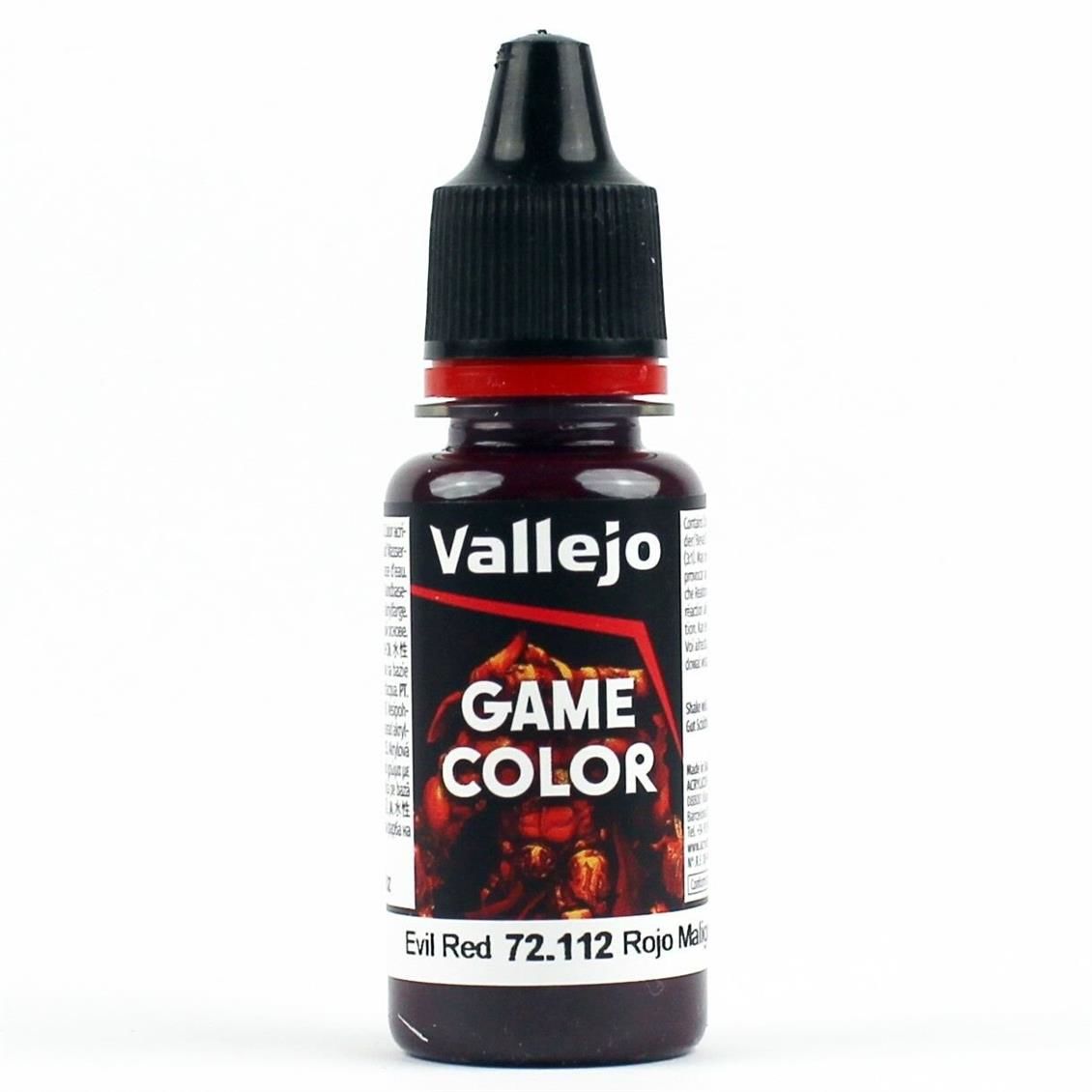 Vallejo 72112 18 ml. Evil Red , Game Color Serisi Model Boyası