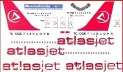 ATJ002 1/144 ATLASJET DECAL-NEW SCHEME WİTH NEW TA