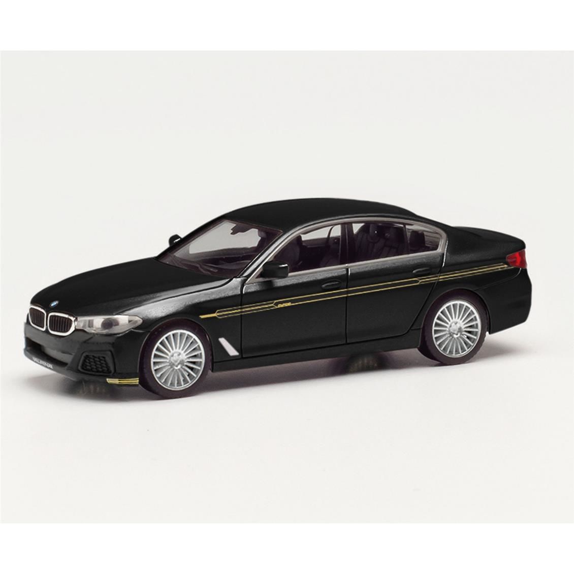 Herpa 430951 1/87 Ölçek BMW Alpina B5, Siyah Metalik, Sergilemeye Hazır Model Araç