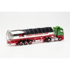 Herpa 315395 1/87 Ölçek Mercedes-Benz Actros, Tanker Dorseli TIR (HK), Sergilemeye Hazır Model Araç