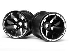 Black Wheels 2 Pcs (Blackout MT)