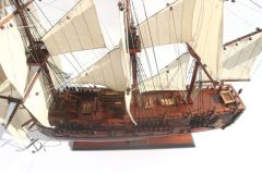 GIANHIEN TS0006W60 HMS BARK ENDEAVOUR AHŞAP HAZIR YELKENLİ SAVAŞ GEMİSİ MAKETİ