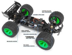 QUANTUM XT 1/10 FLUX SILVER BRUSHLESS STADIUM TRUCK