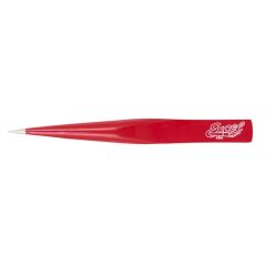 30428 4.5 İNCH HOLLOW HANDLE TWEEZERS (RED)