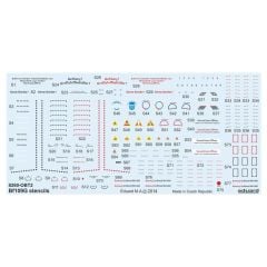 EDUARD D48025 1/48 Bf 109G stencils FOR EDUARD Mak