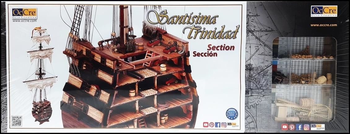 Occre 16800 1/90 Ölçek, Santisima Trinidad Enine Tekne Gövde Kesiti Ahşap Model Kiti