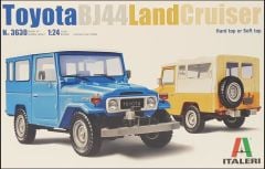Italeri 3630S 1/24 Toyota Land Cruiser BJ-44 Soft Top / Hard Top Jeep Demonte Plastik Maketi