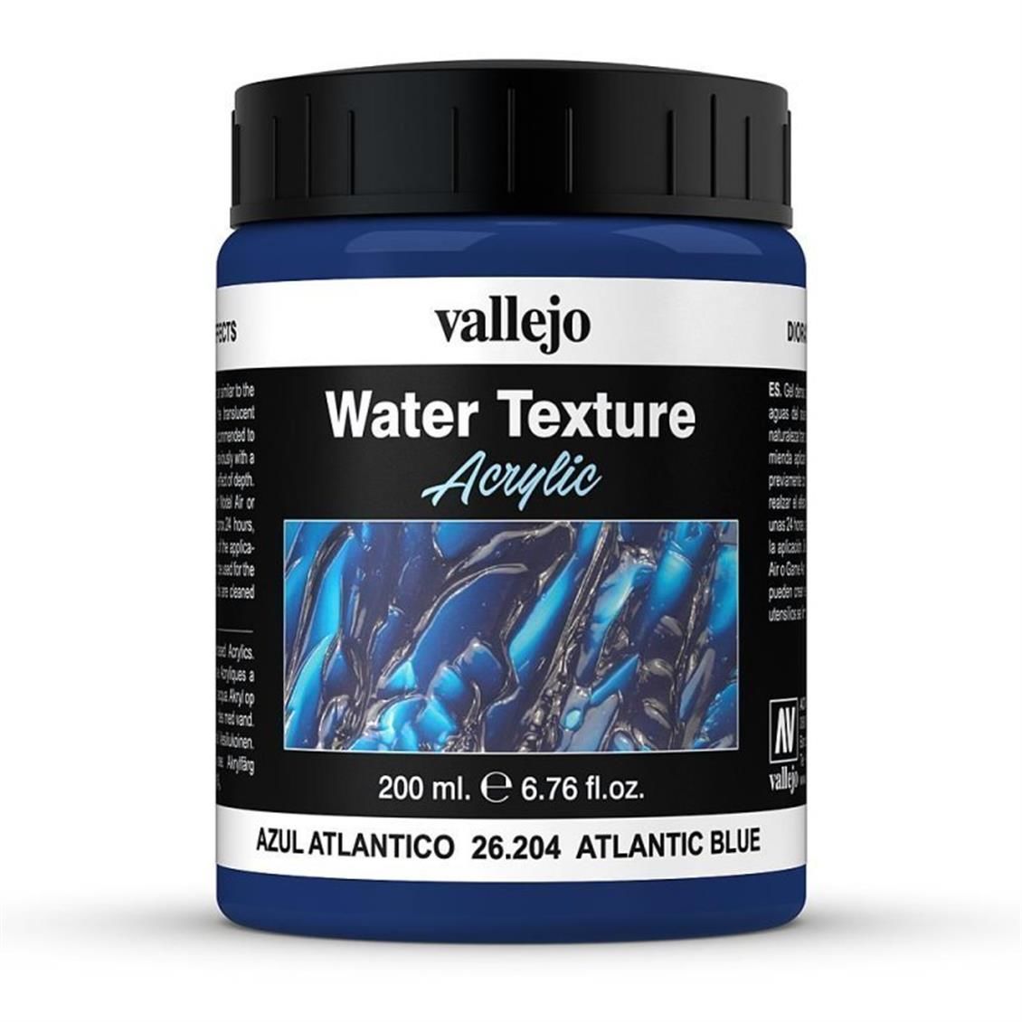 Vallejo 26204 200 ml. Atlantic Blue, Diorama Su Dokusu Yapma Boyası