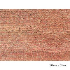 Faller 222559 1/160 Tuğla Duvar Desenli Dekor Kağıdı, 25 X 12,5 Cm.