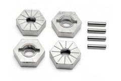 Metal Hex Wheel Hub 17 mm & Pin (4pcs)