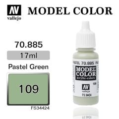 Vallejo 70885 17 ml. (109) Pastel Green-Matt, Model Color Serisi Model Boyası