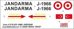 Babibi DBT01222 1/144 S-70, Jandarma, Dekal Çıkartma