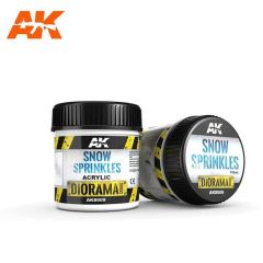 AK Interactive 8009 100 ml. Snow Sprinkes, Akrilik, Diorama Serisi Zemin Dokusu