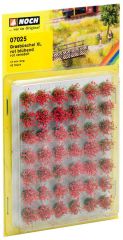 NOCH 7025 Grass Tufts XL“blooming” red, 42 pieces,