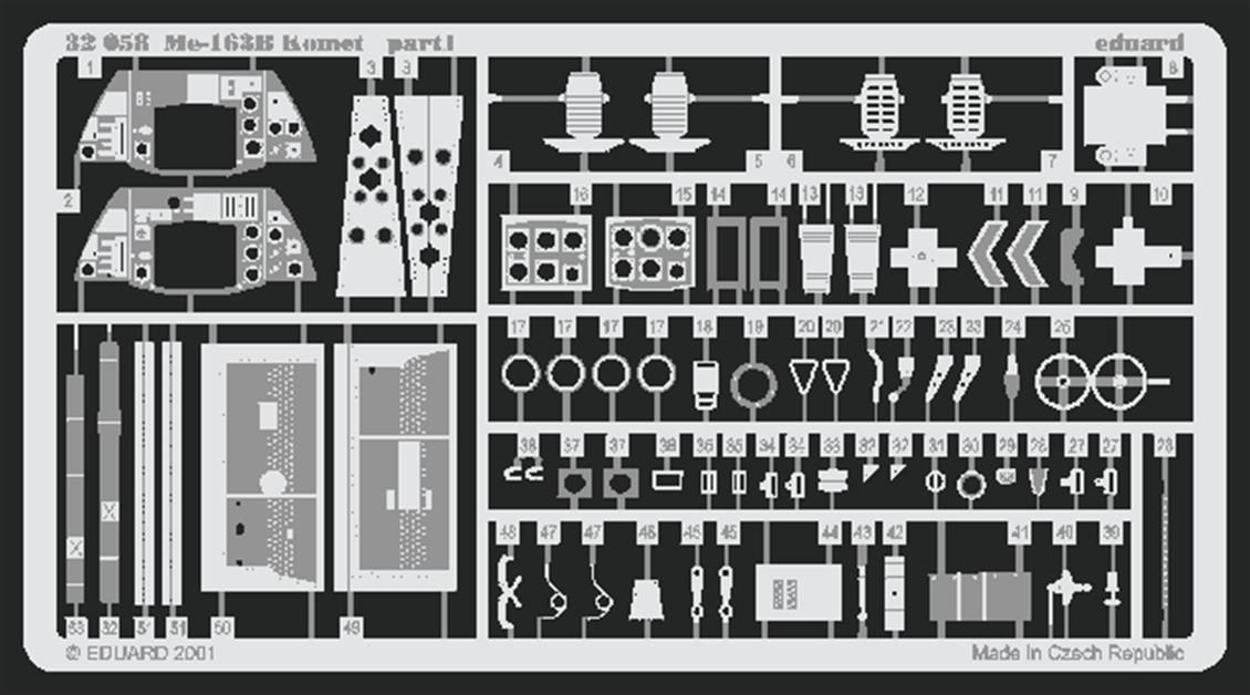 EDUARD 32058 1/32 Me 163B Komet FOR HASEGAWA Maket