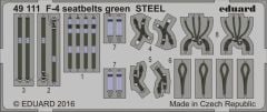 EDUARD 49111 1/48 F-4 seatbelts green STEEL Maket