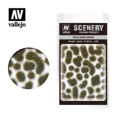 Vallejo SC402 Dark moss, 2 mm. Hazır Yosun Dokusu