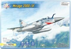 Modelsvit MSVIT72072 1/72 Mirage 2000-5F Multirole Jet Fighter Savaş Uçağı Plastik Model Kiti
