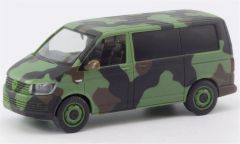 Herpa 700702 1/87 Ölçek VW T6 Minibüs, Kamuflaj, Sergilemeye Hazır Model Araç