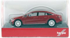 Herpa 430944 1/87 Ölçek Mercedes EQ EQS, Kırmızı, Sergilemeye Hazır Model Araç