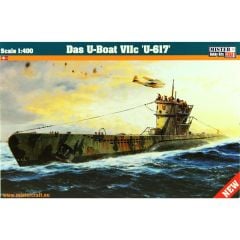 Mistercraft D290 1/400 Das U-Boat VIIC (U-617) Denizaltı Demonte Plastik Maketi