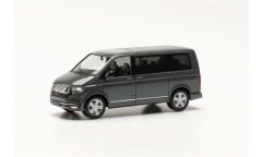 Herpa 096782 1/87 Ölçek VW T6.1 Caravelle Minibüs, Gri, Sergilemeye Hazır Model Araç