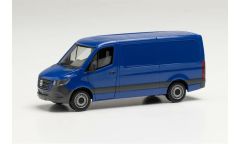 Herpa 096485 1/87 Ölçek MB Sprinter 18 m3 Van, Mavi,Sergilemeye Hazır Model Araç