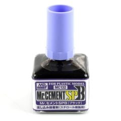 Gunze MC132 40 ml. Mr.Cement SP, Siyah Pigmentli, Hızlı ve Güçlü,İnceltilmiş Plastik Yapıştırıcısı